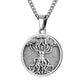 Silver Tree of Life Pendant Necklace Curb Chain N00458