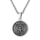 Antique Silver Tree of Life Pendant Necklace Wheat Chain N00605