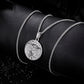 Silver Tree of Life Pendant Necklace Curb Chain N00458