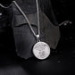 Silver Tree of Life Pendant Necklace Curb Chain N00458