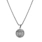 Silver Tree of Life Pendant Necklace Twisted Rope Chain N00402