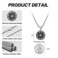 Antique Silver  Compass Pendant Necklace Twisted Rope Chain N00593