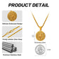 Gold Airplane Necklace Twisted Rope Chain N02167