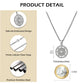 Compass Pendant Necklace Wheat Chain N00373