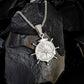 Anchor Compass Pendant Necklace Wheat Chain N00367