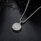 Silver Tree of Life Pendant Necklace Twisted Rope Chain N00402