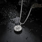Compass Pendant Necklace Twisted Rope Chain N00372