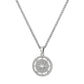 Compass Pendant Necklace Twisted Rope Chain N00499