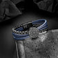 Compass leather bracelet for men B00739