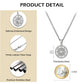 Compass Pendant Necklace Twisted Rope Chain N00499