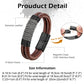 Leather And steel Bracelet B00492